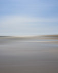This image presents a soft-focus photograph capturing the serene landscape of Chatham, Cape Cod. The artwork depicts a.