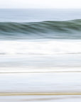 Abstract ocean scape with green wave