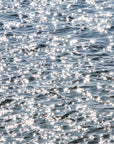 A framed artwork print depicting the glistening surface of Nantucket Sound.