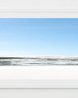 an abstract photo of a beach with waves