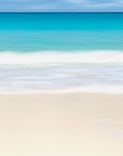 Fine art photo capturing the serene and vibrant beauty of the Bahamas, specifically showcasing a tranquil beach scene.