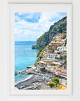 positano Italy, coastal seaside photograph
