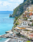 positano Italy, coastal seaside photograph