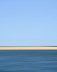 This image presents a minimalist and abstract artwork titled "Chatham, Cape Cod," featuring bold colors of buoy yellow and green.