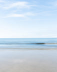 This image presents an artwork titled "Relaxation," featuring a serene beach scene. The photograph captures the.