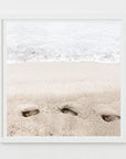 footprints on the beach photograph by Sarah Dasco