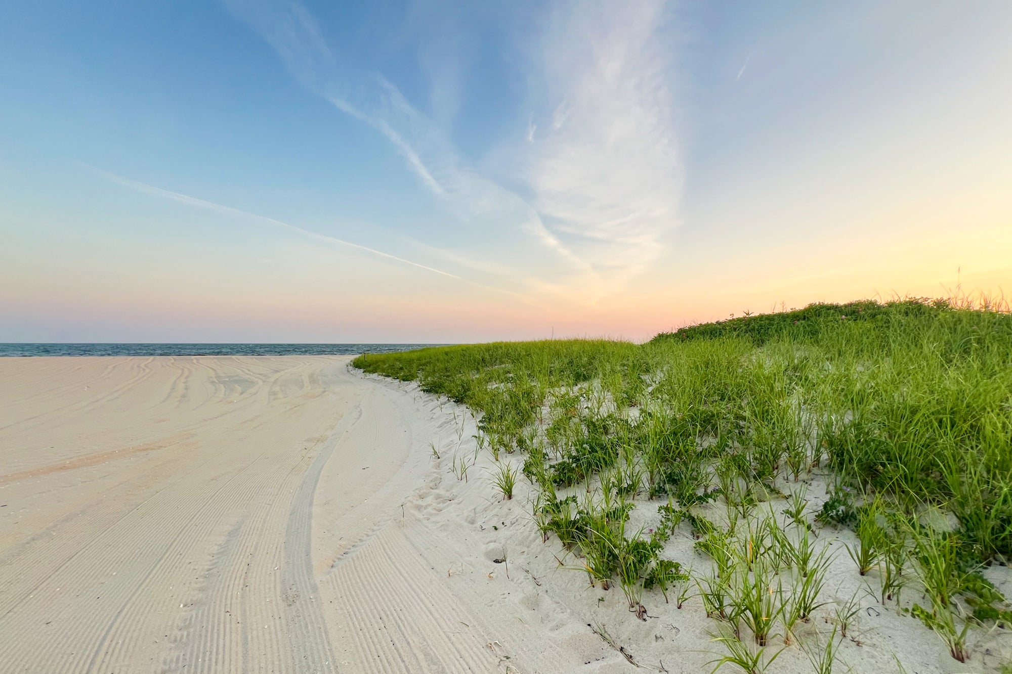 beach dusk photograph by Sarah Dasco