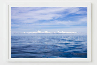 blue waters and clouds on the nantucket sound photograph by Sarah Dasco