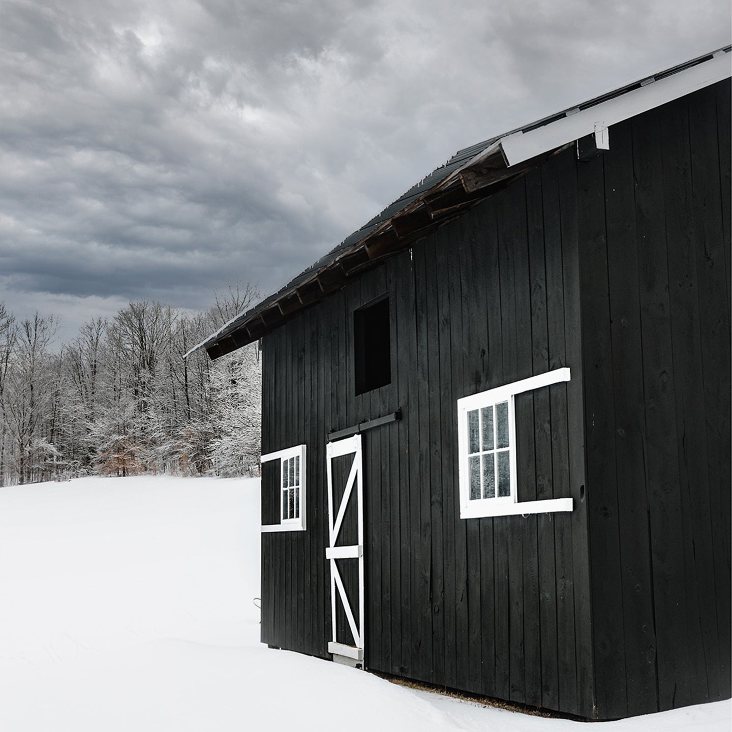 charcoal barn in vermont photograph by Sarah Dasco