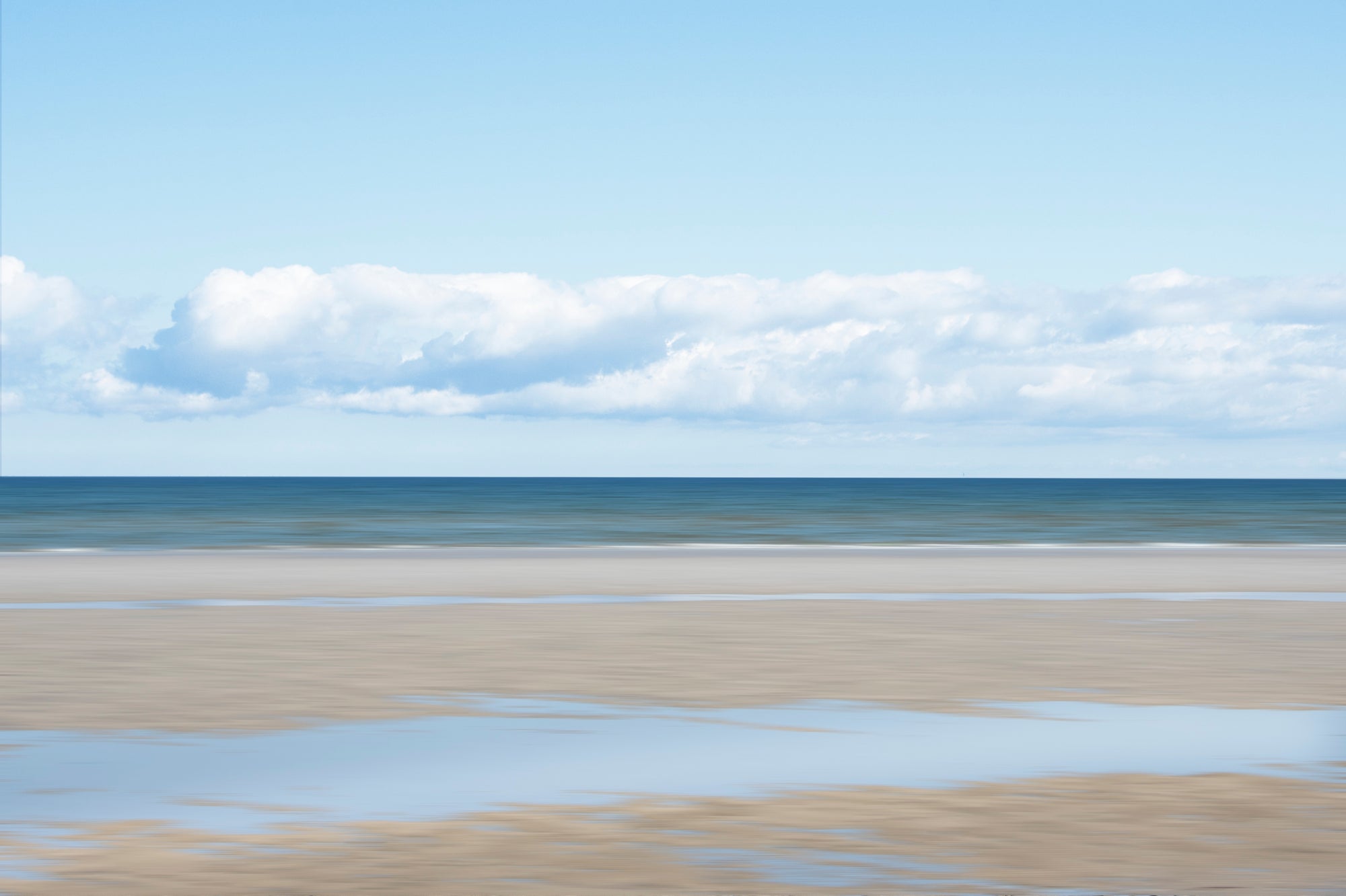 Capturing the quiet beauty of Mayflower Beach at low tide, Mayflower Beach, Cape Cod.