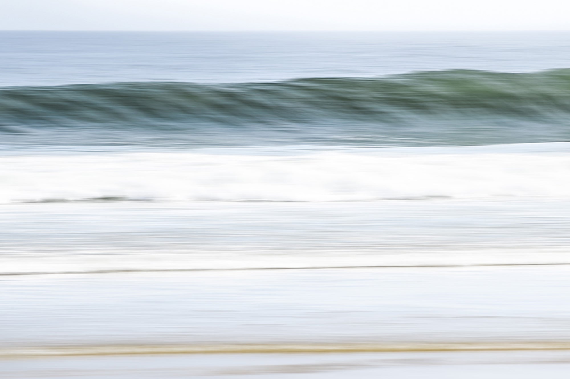 Abstract ocean scape with green wave