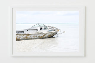 beached in the bay, Harbour Island, Eleuthera, Bahamas