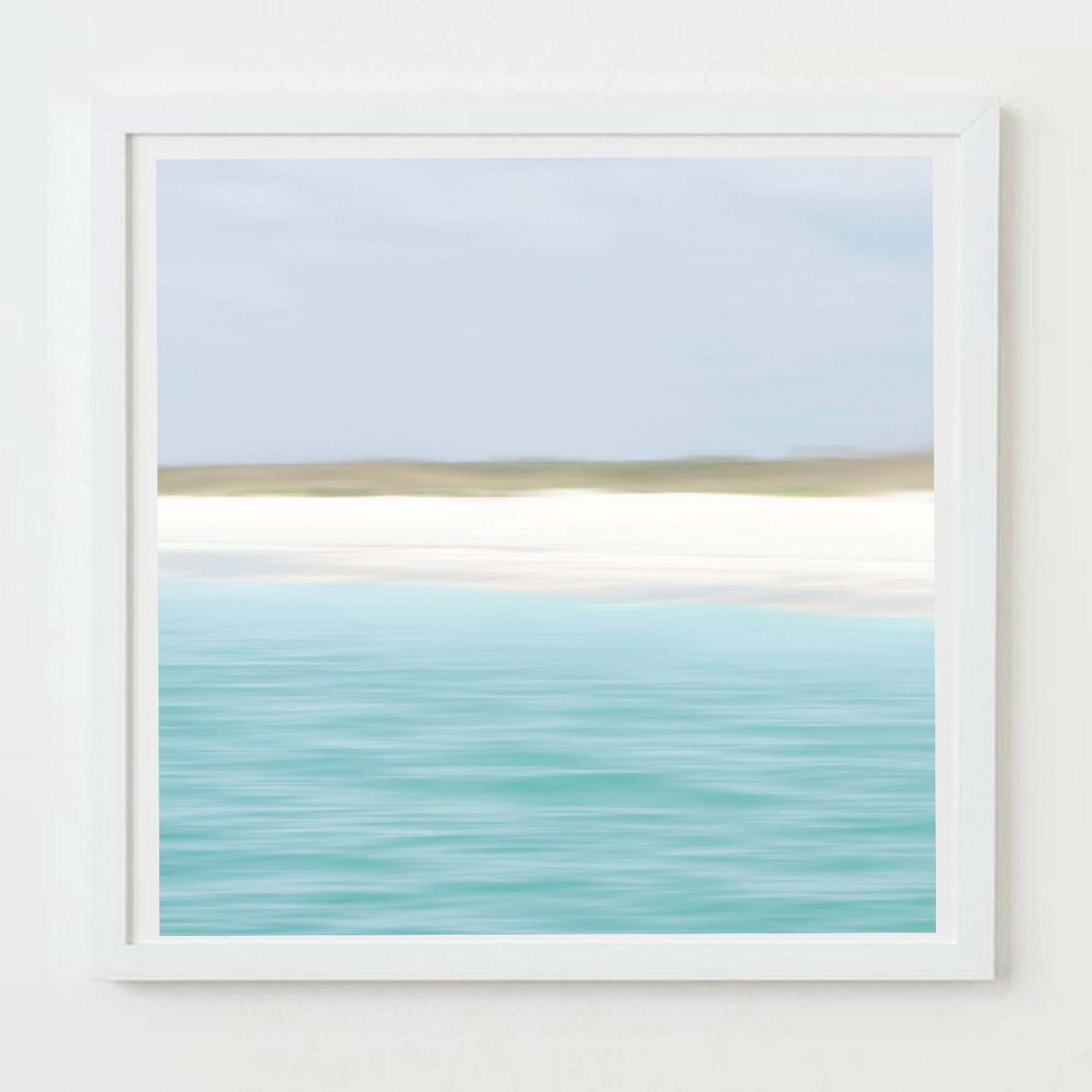 Florida keys blue and green abstract beach fine art by Sarah Dacso