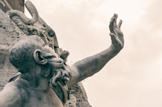 statues in Piazza Navona, Rome, Italy, a photograph by Sarah Dasco
