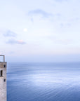 sunset over Monastero Santa Rosa, photograph of concha dei marini, Italy