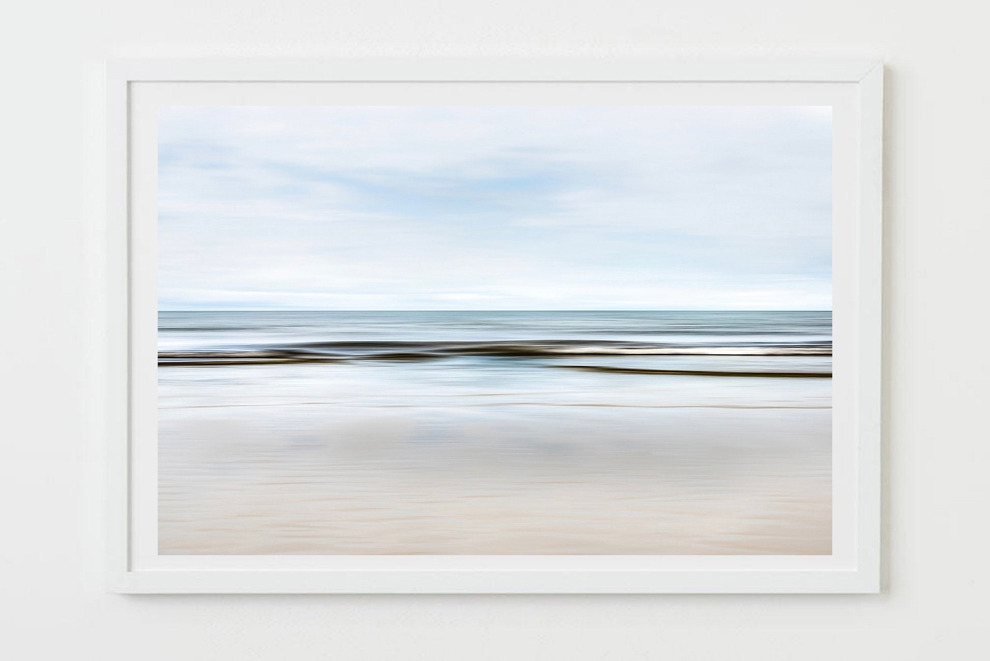 grey waters - beach and ocean photograph, Harwich Port - Cape Cod