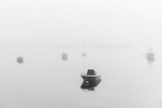 through the mist - photograph of Harwich Port, Cape Cod