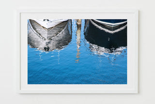 two boats afloat - Nautical photograph by Sarah Dasco