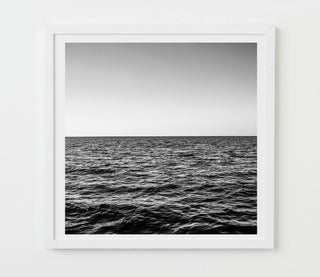 vibrant blue black and white photograph- Nantucket Sound