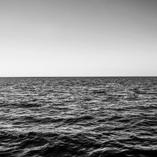 vibrant blue black and white photograph- Nantucket Sound